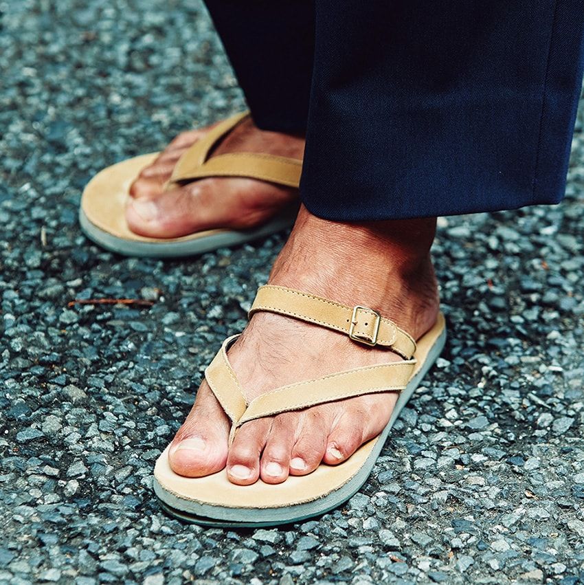 これぞ種カジ！秋もビーサンでどこへでも行きたい男のセットアップスタイル - 1枚目の画像