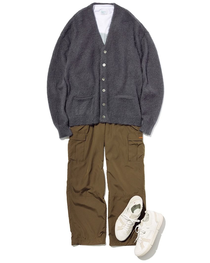コーデュロイパンツと軍パン。トレンドのボトムスはカーディガンでコーデが吉！ - 3枚目の画像