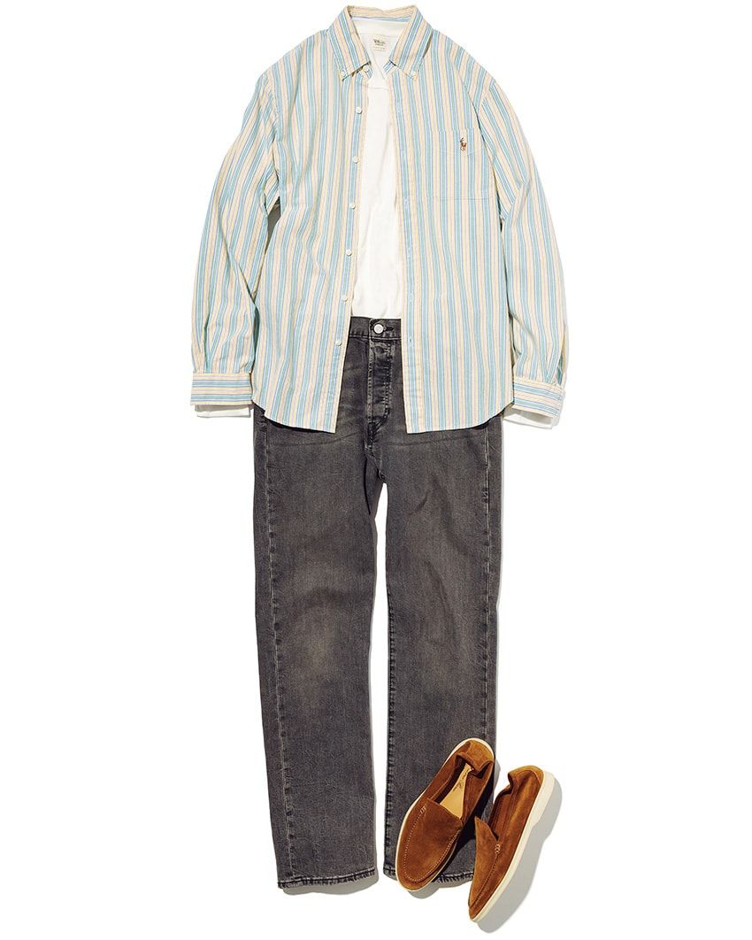 気温20度前後。シャツ一枚が丁度いい日の参考に、大人のシャツスタイル3例 - 2枚目の画像