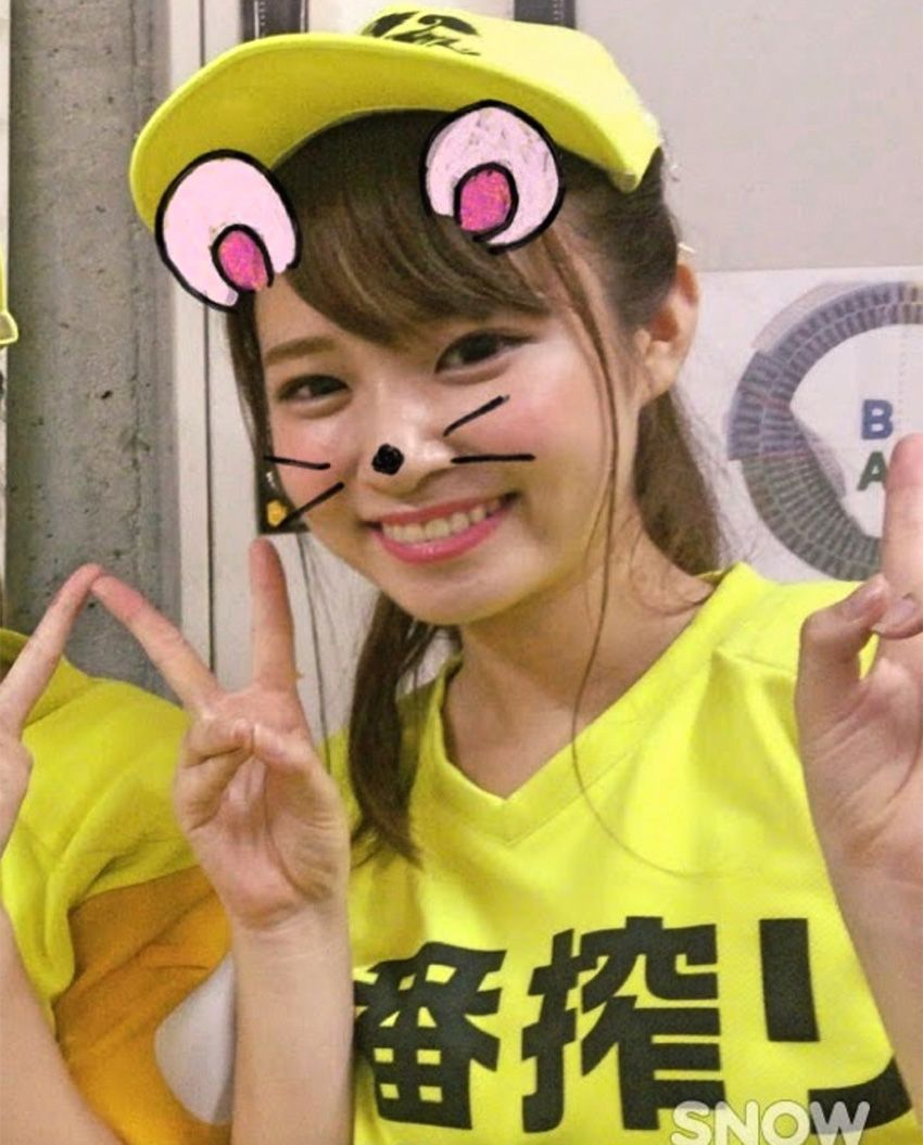 写真を撮る余裕があったということは、ホークスが負けている試合のときだそうです。