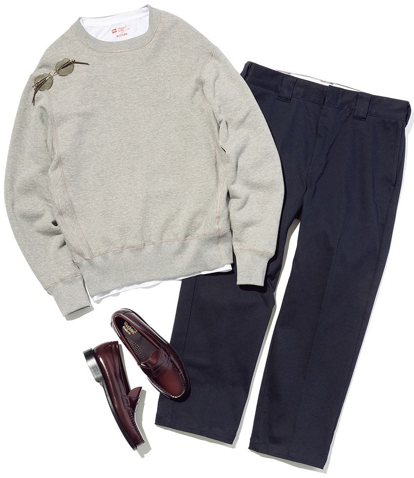 グレーは色味が命！トーン違いの3つのグレーアイテムを異なるテイストでスタイリング - 1枚目の画像