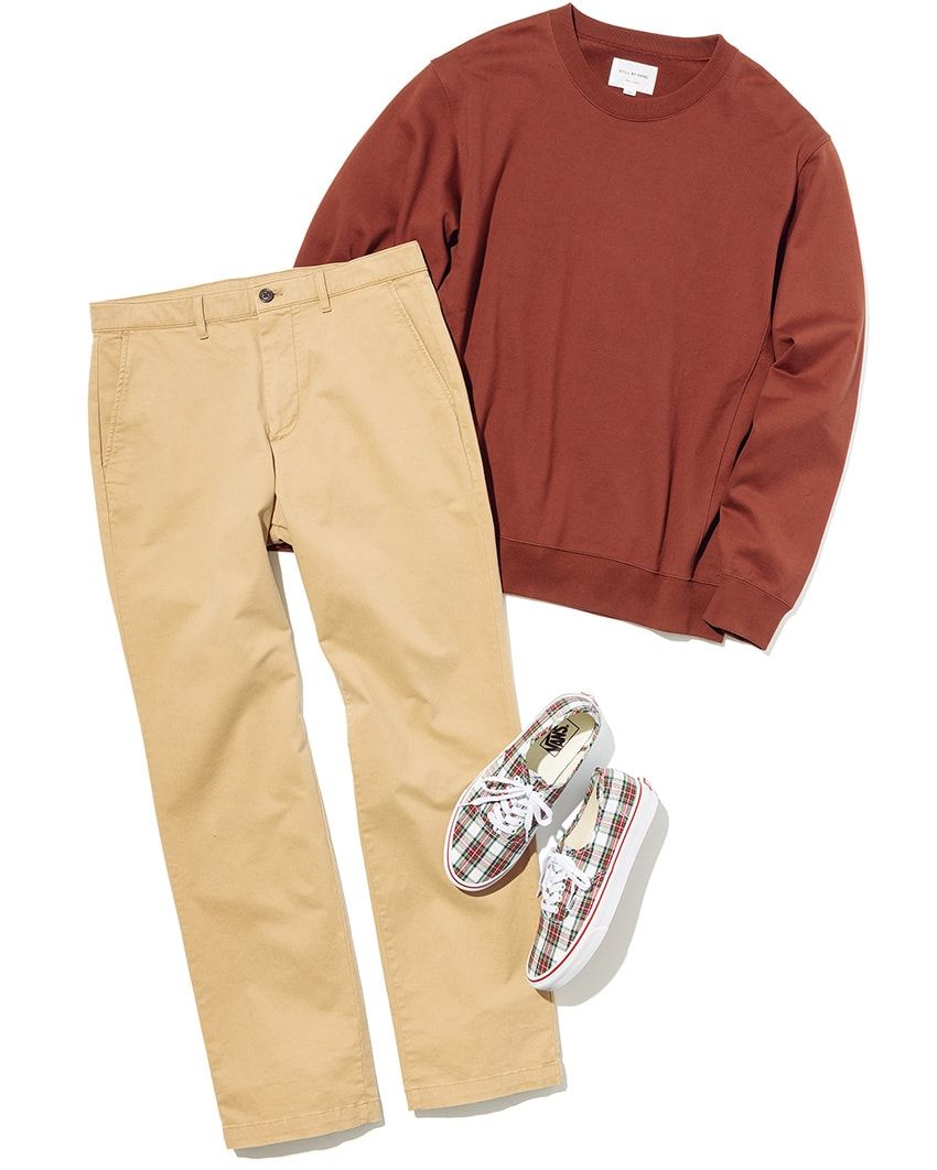 王道チノ、太畝コーデュロイ、グラミチ。「茶系パンツ」で使える全身コーデ3例 - 4枚目の画像