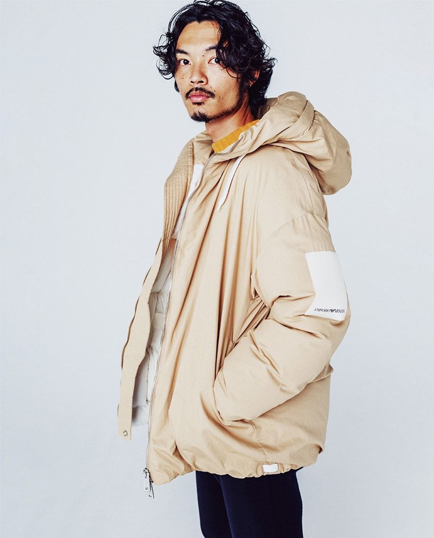 サステナブルな「エンポリオ アルマーニ」のダウンは、着こなしやすいベージュがオススメ！ - 3枚目の画像