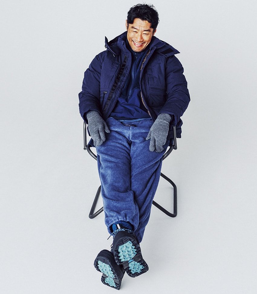 ランニングもキャンプも全身“青”コーデで上手くいく！ユースケ部長の“青い”休日3スタイル - 1枚目の画像