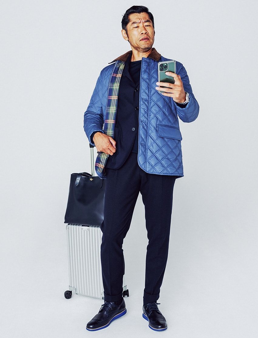 妻とディナーも、仕事で出張も、ネイビーを軸に着こなすのが正解。部長びんびん着回し物語スピンオフ！ - 3枚目の画像