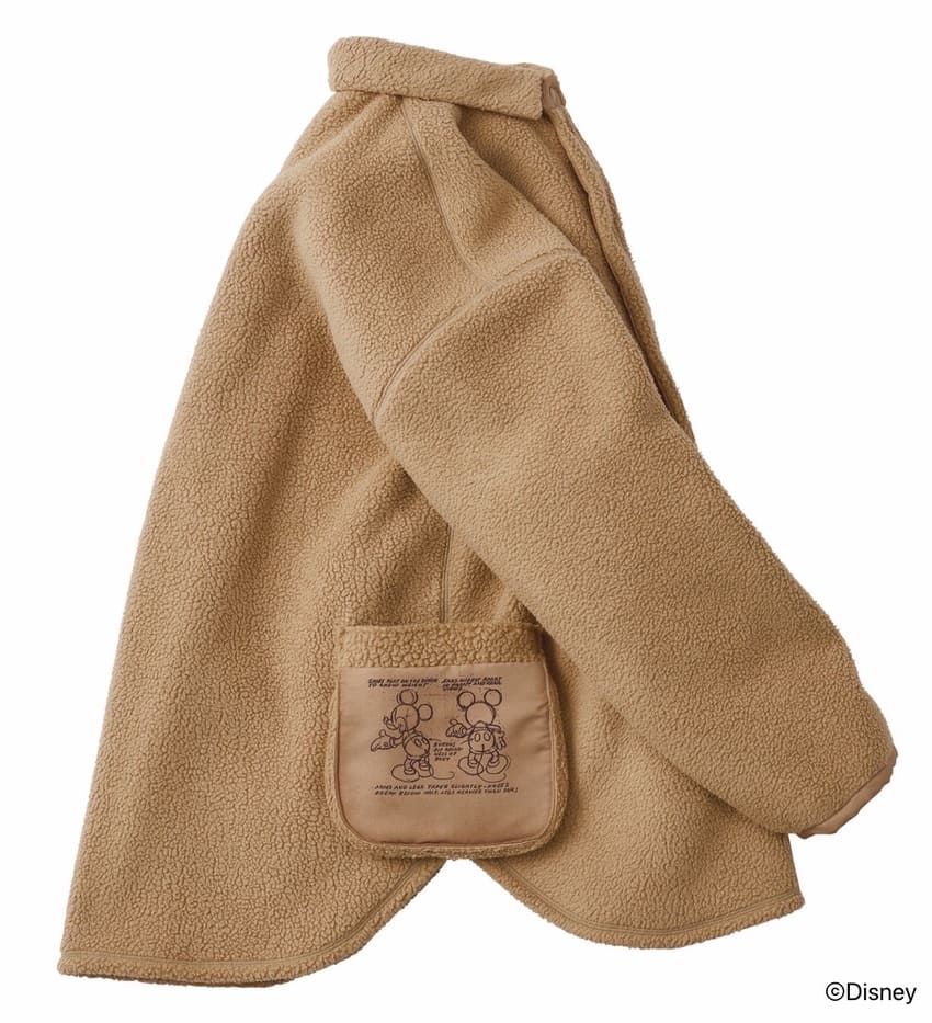 “大人のミッキー”の決定版。デッサン調のミッキーマウスを胸に抱く「ポータークラシック」のフリース - 4枚目の画像