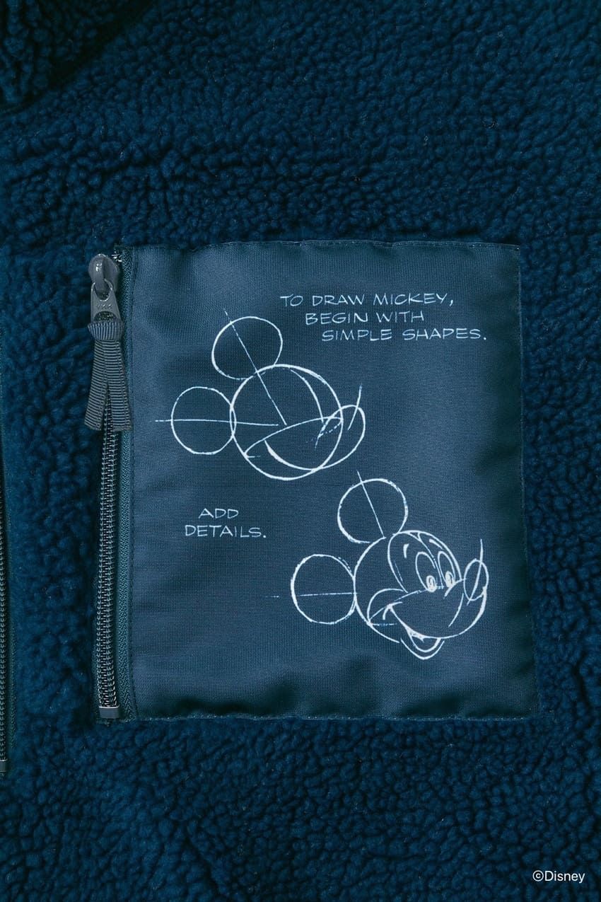 “大人のミッキー”の決定版。デッサン調のミッキーマウスを胸に抱く「ポータークラシック」のフリース - 13枚目の画像