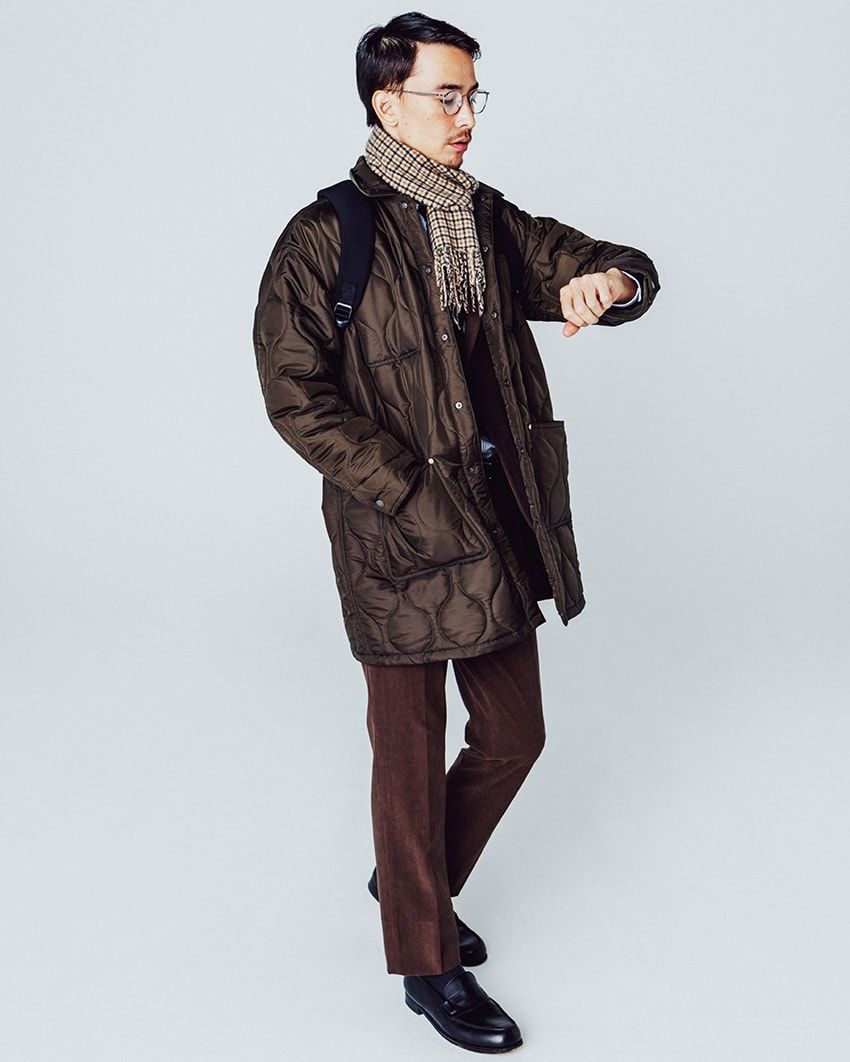 トレンド急浮上中の「キルティングコート」を着こなす、レイヤード＆色合わせテクニック - 3枚目の画像