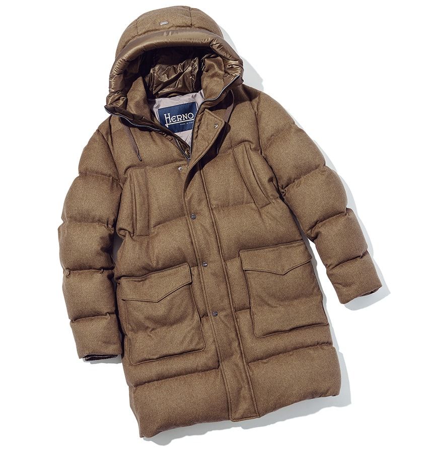 見た目はシンプル。でも、素材アレンジで圧倒的オーラを放つ「ヘルノ」のダウンコート - 2枚目の画像