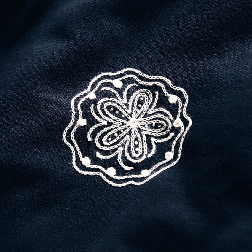 「WHR×レイニングチャンプ」のアップサイクルなスウェット。限定品の証は随所のステッチワーク - 3枚目の画像