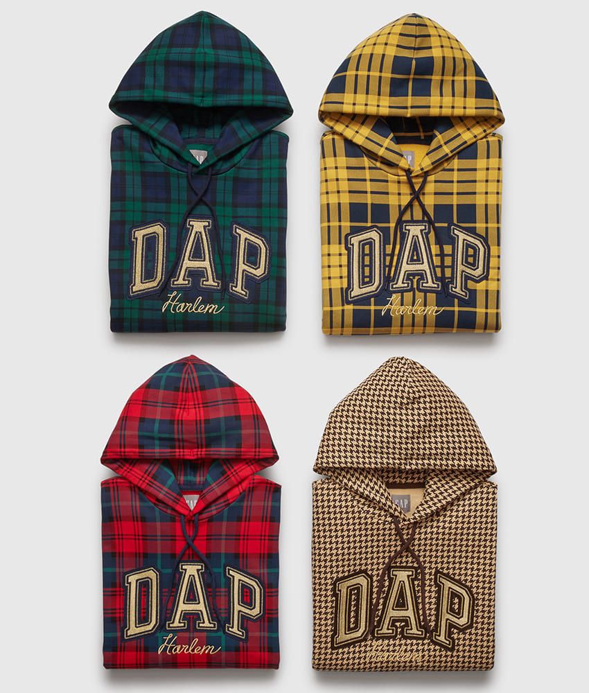 “DAP”ロゴの「GAP」はダッパー・ダンとのコラボ作。ヒップなパーカは12月1日に発売！ - 2枚目の画像
