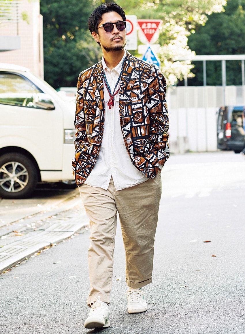 30代、40代のファッションと柄モノのいい関係。大胆に、さりげなく着こなす10人 - 2枚目の画像