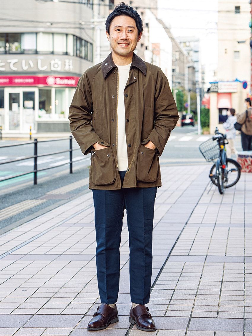 英国の名門「バブアー」の参考コーデ集。定番“ビデイル”からコラボまでスナップ9選 - 1枚目の画像