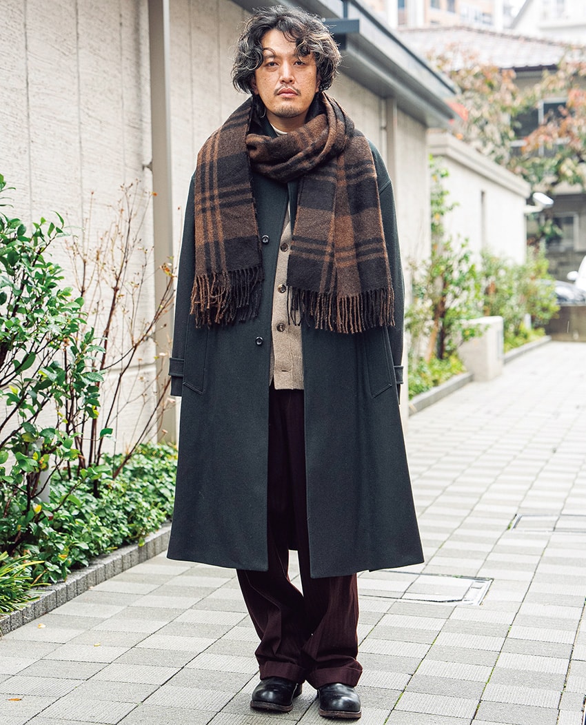 マーカウェア マフラー - チェック柄 マーカウェアから”アルパカ”を