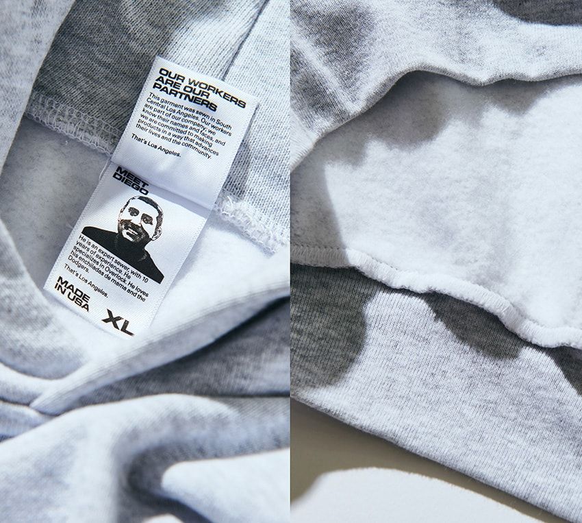 チャンピオンにロスアパ……プロがヘビロテしまくる、無地スウェット3選 - 5枚目の画像