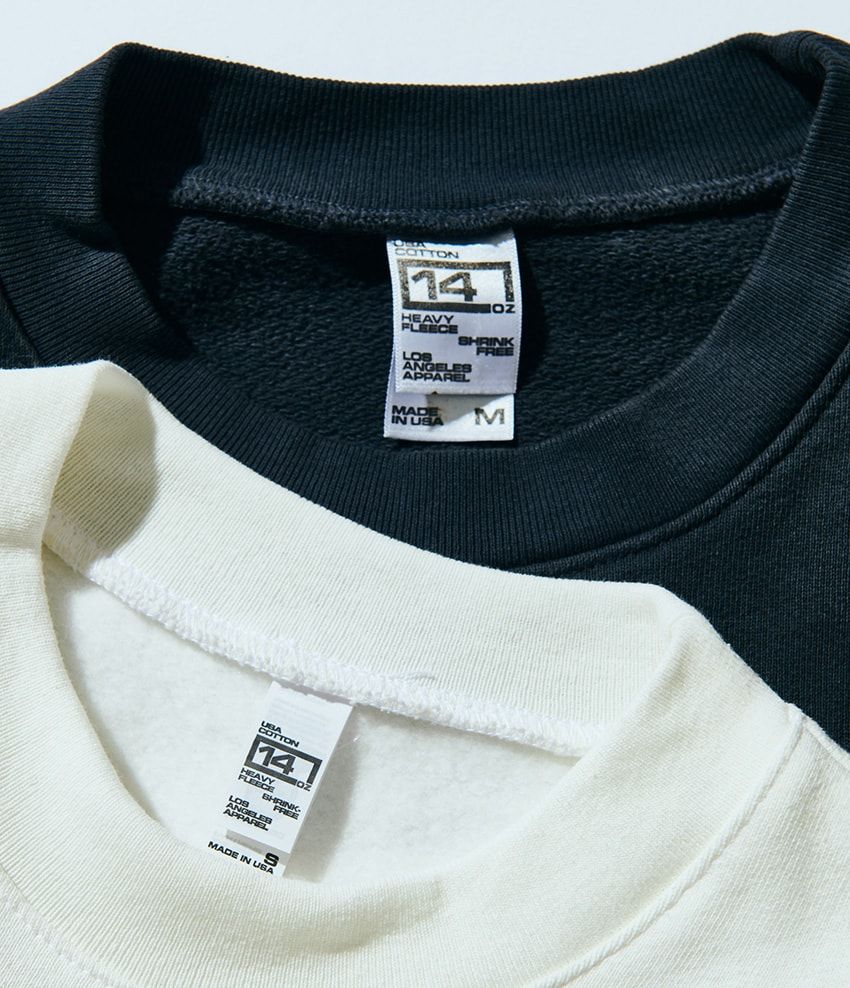 チャンピオンにロスアパ……プロがヘビロテしまくる、無地スウェット3選 - 8枚目の画像