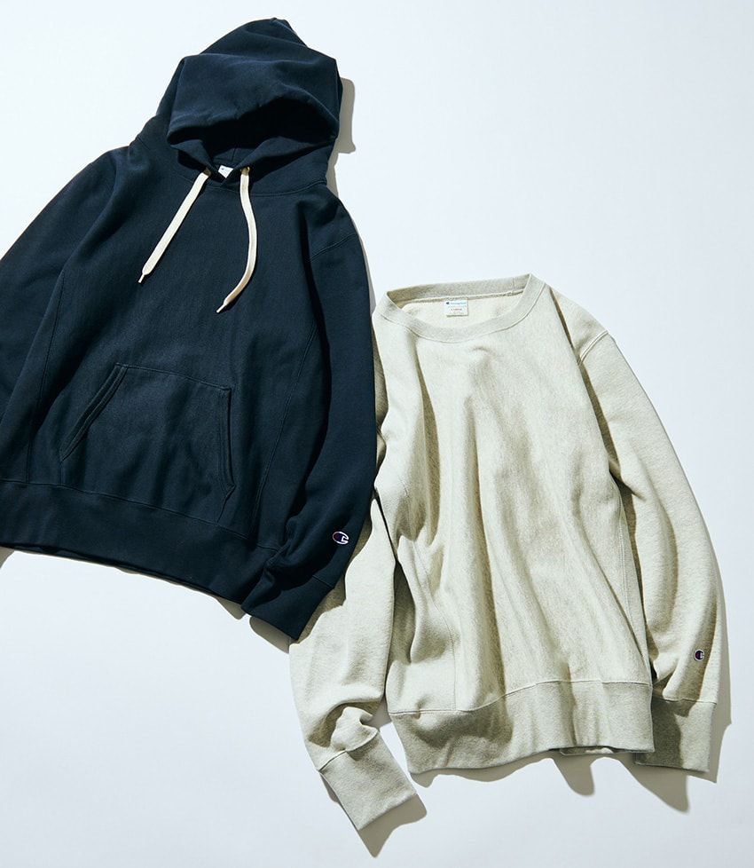 チャンピオンにロスアパ……プロがヘビロテしまくる、無地スウェット3選 - 2枚目の画像