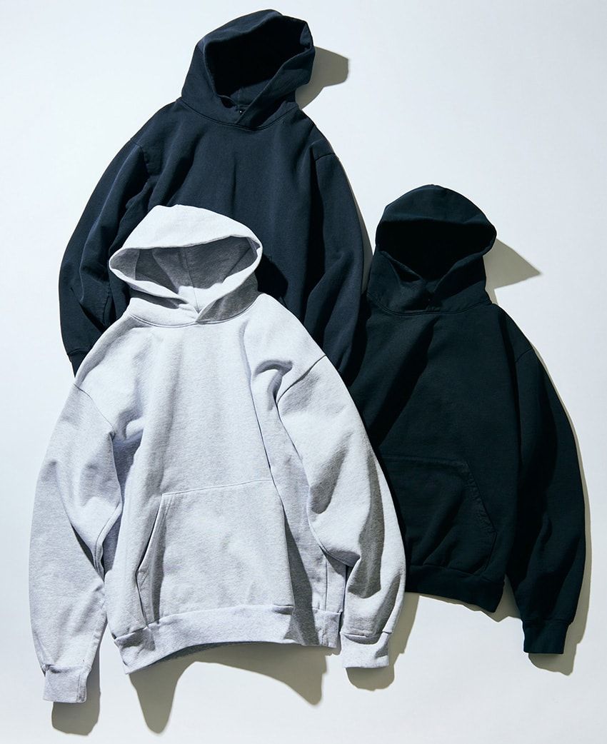 チャンピオンにロスアパ……プロがヘビロテしまくる、無地スウェット3選 - 7枚目の画像