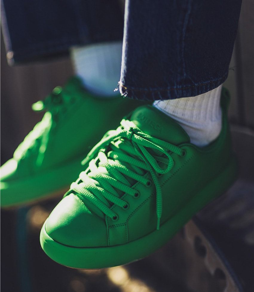 ボッテガのグリーン、ディオールのダイヤモンド。色＆柄で攻める秀逸スニーカー - 1枚目の画像