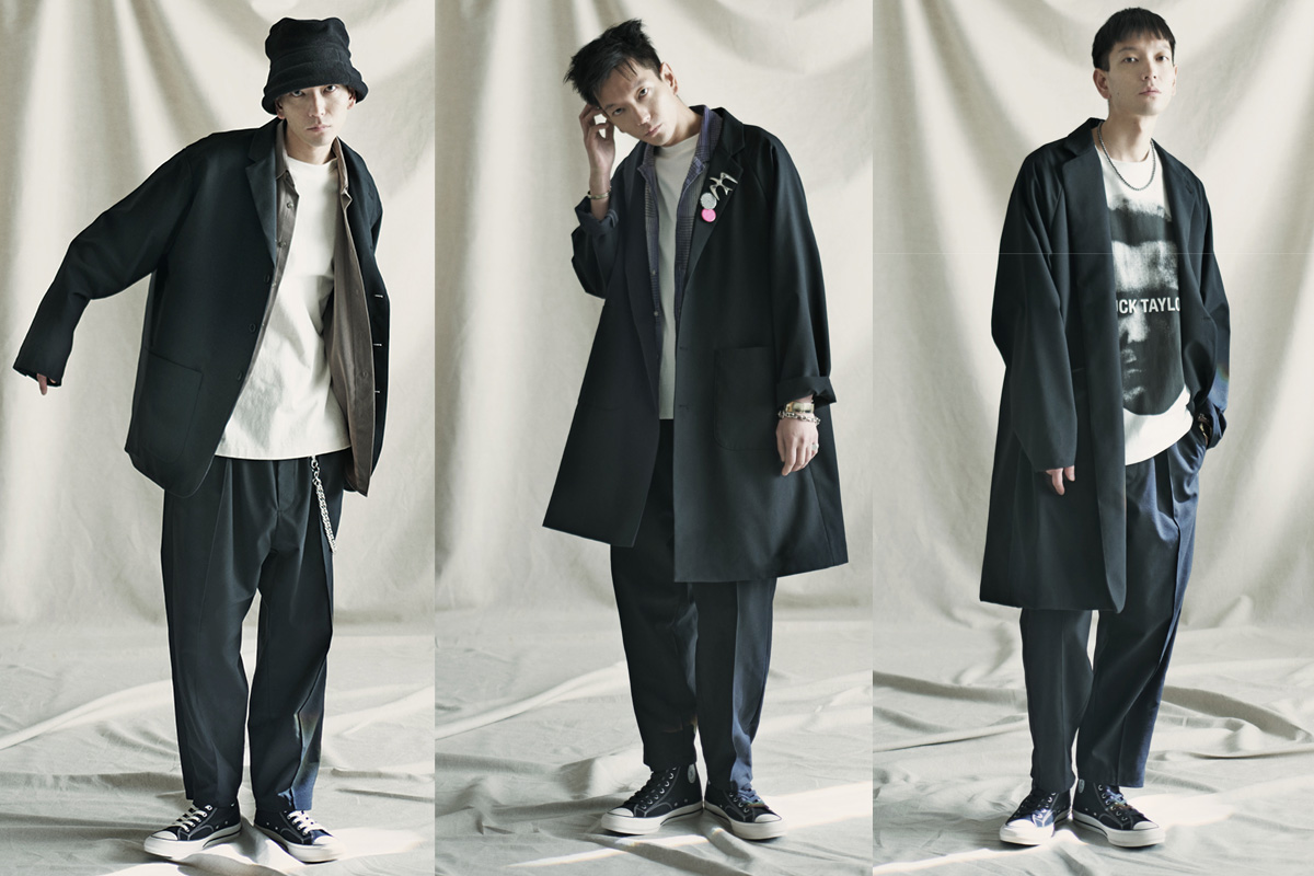 コンバース チャックテイラー collarless jacket CONVERSE CHUCK TAYLOR CLOTHING コンバース チャックテイラー