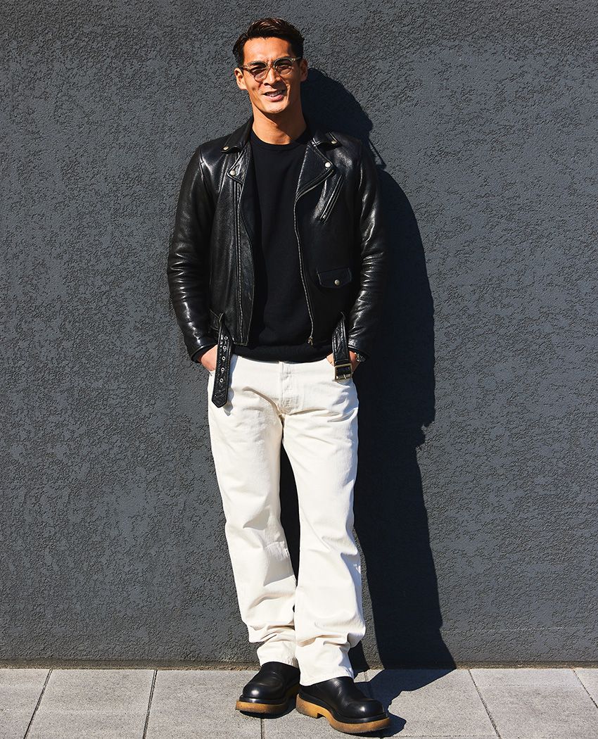 元サッカー日本代表・槙野智章さんが実践する“黒ライダース”を大人っぽく着こなすコツ - 4枚目の画像