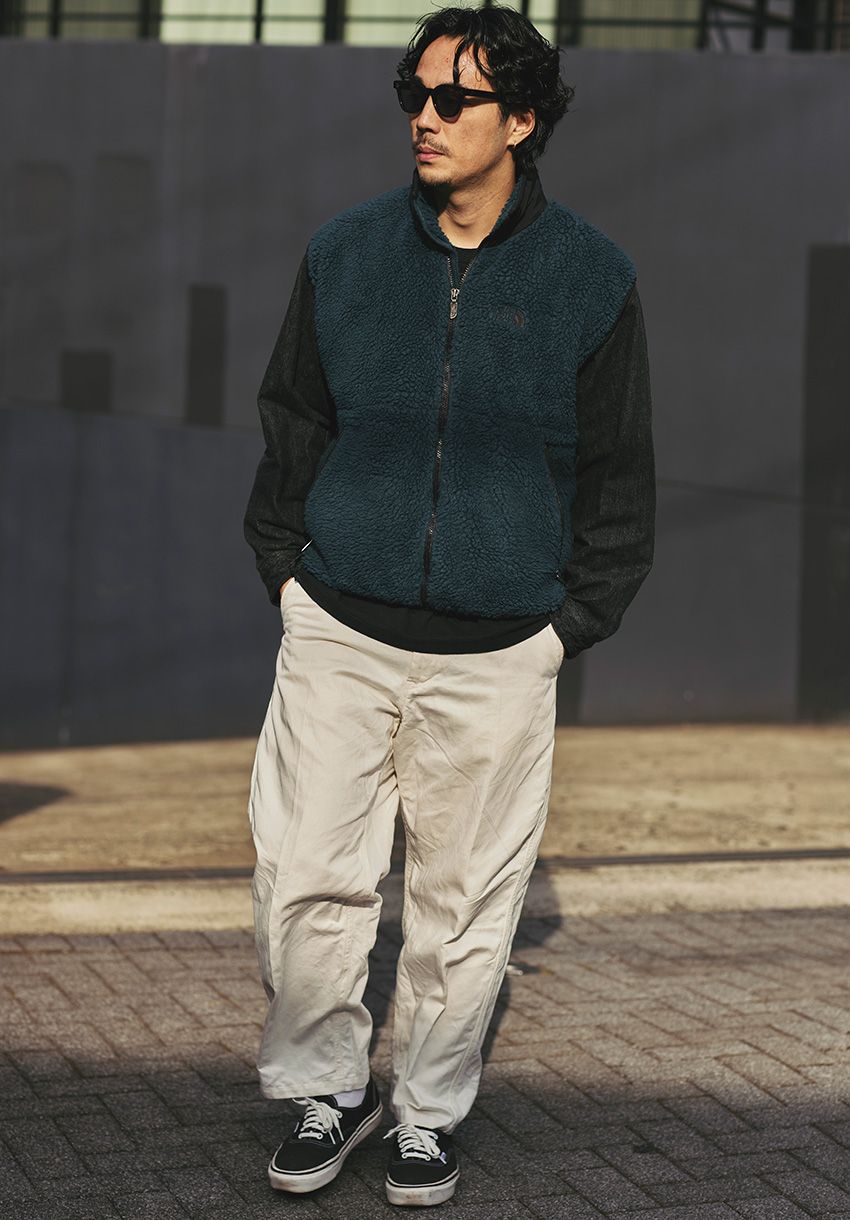 「ザ・ノース・フェイス」のベストを使った春の着回し術。19SOデザイナー・鈴木真悟さんの場合 - 6枚目の画像