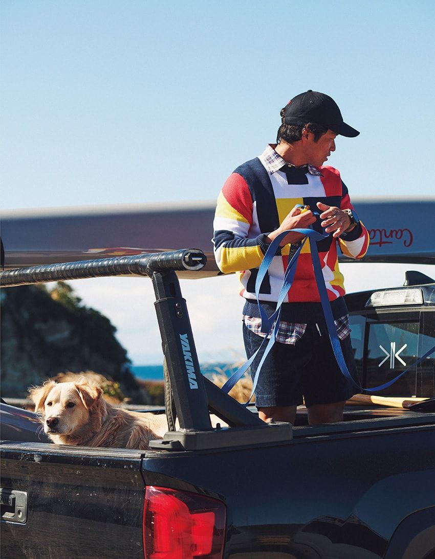 トップパドラー・金子ケニーが纏う「ブルックス ブラザーズ」の潮風を感じるコレクション - 4枚目の画像