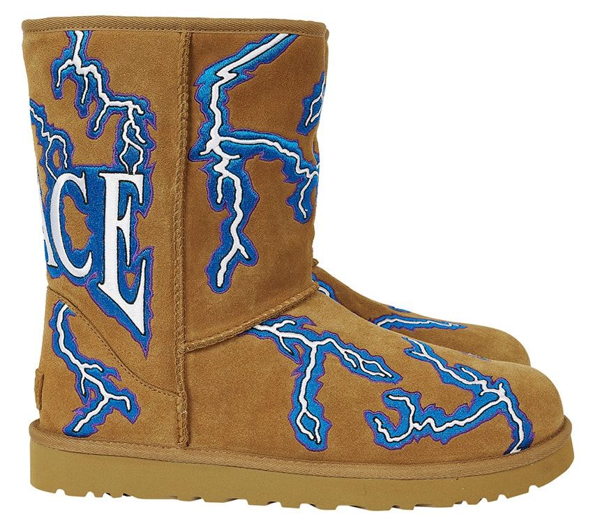 稲妻が走る「パレス×UGG」が登場！定番シープスキンがストリートな顔つきに - 4枚目の画像