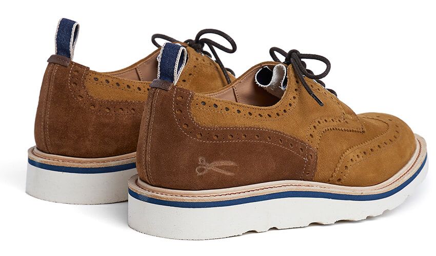 “赤耳”付きトリッカーズは「デンハム」別注！ インディゴのストライプソールもアクセントに - 5枚目の画像