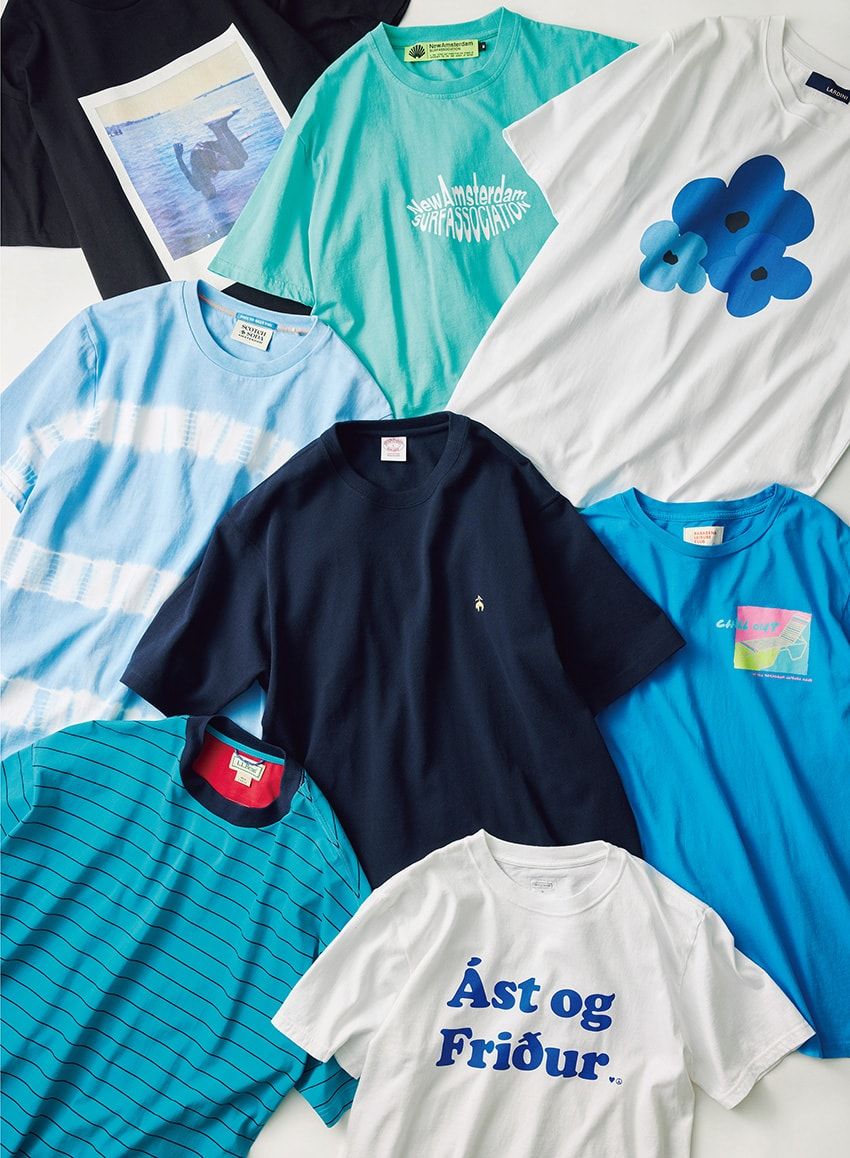 “Tシャツ一枚”が映える季節到来！多彩な“ブルー”Tシャツで今すぐ準備を - 8枚目の画像