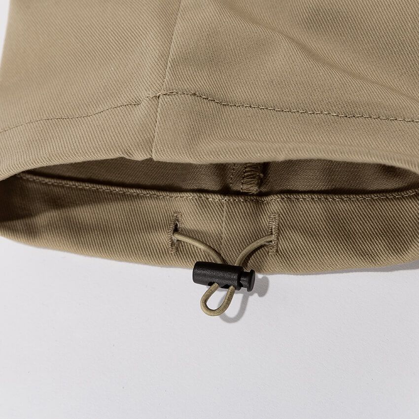 キャンプ仕様の「ディッキーズ」。Dカン、ドローコード、ベンチレーションなどを装備！ - 18枚目の画像