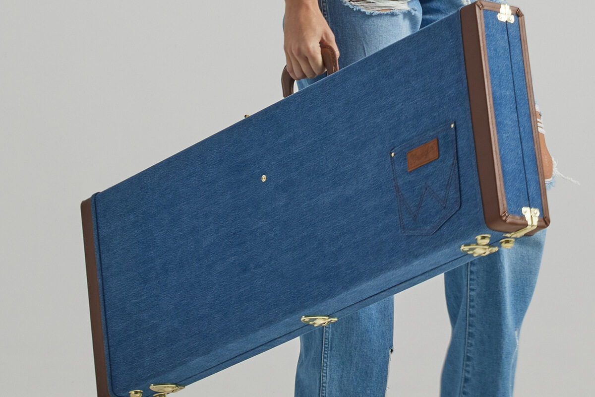 ギターケース 　デニム生地　fender　 Fender（フェンダー） Fender Fender x Wrangler Denim Case Black