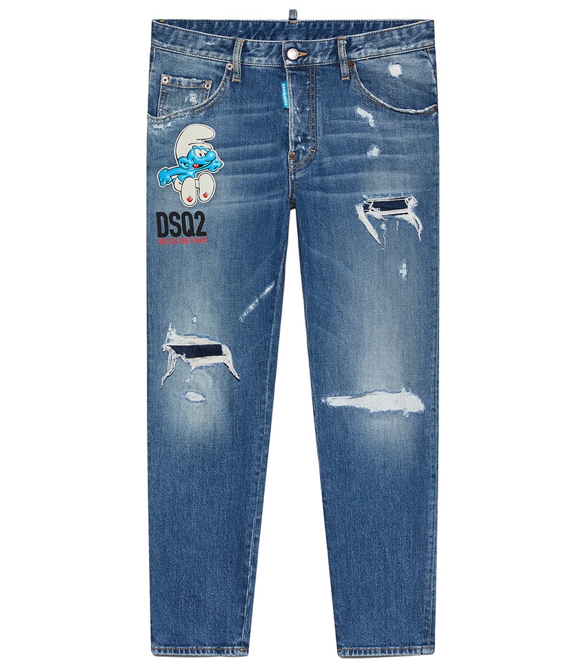 地球に優しい「ディースクエアード」の“スマーフ”コラボ。ポップアップ