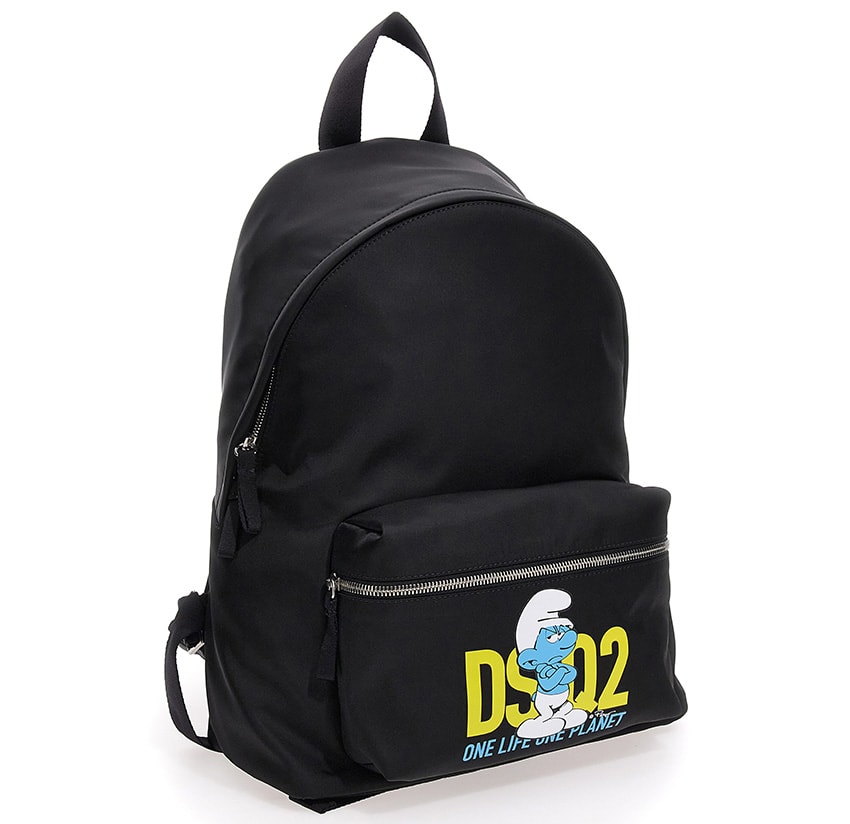 ディースク・エアード　スマーフコラボ　バック ○専用☆新品 未使用 DSQUARED2 スマーフコラボ 総柄バック