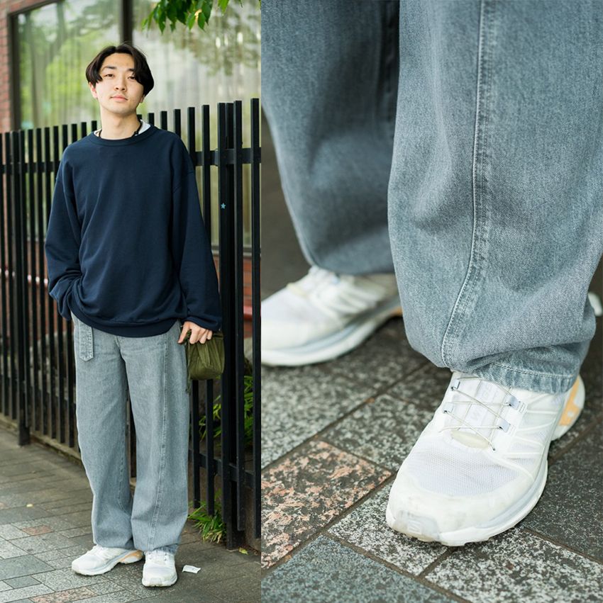 ナイキ、アディダス、ヴァンズ……8人の白スニーカー・コーデスナップ。人気ブランド&モデルを紹介 - 8枚目の画像
