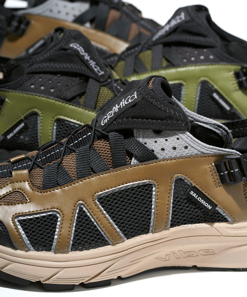 「グラミチ×サロモン」アウトドアの両雄初コラボ。サンダル履きもできるハイブリッドスニーカー - 9枚目の画像