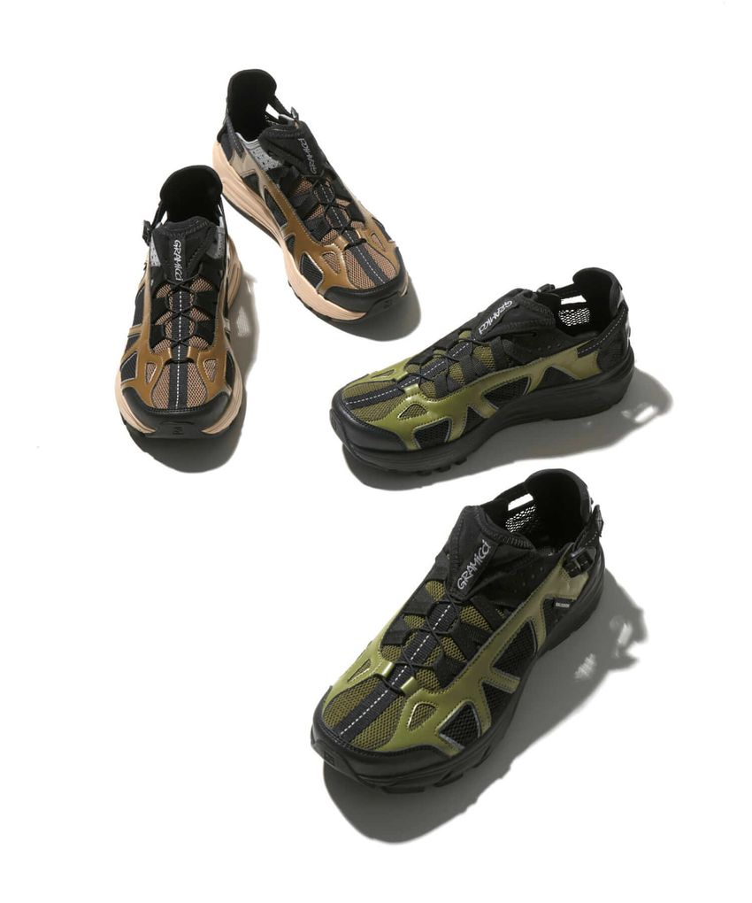 「グラミチ×サロモン」アウトドアの両雄初コラボ。サンダル履きもできるハイブリッドスニーカー - 3枚目の画像