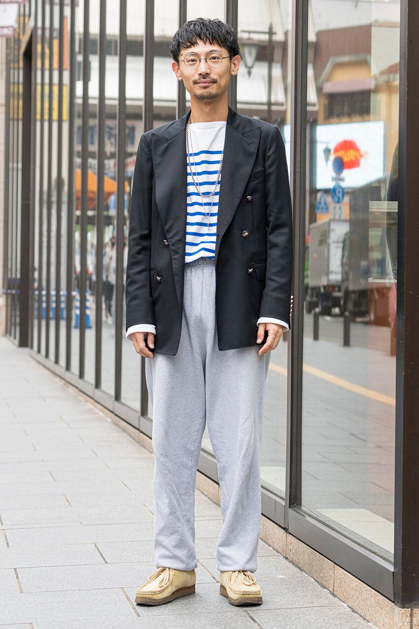 スウェットパンツをユルく、ラクに。GW参考にしたい8人のコーデ術をスナップで - 4枚目の画像