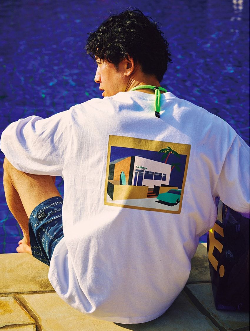 開放感はキープ、肌見せのバランス◎。リゾートスタイルの最強コンビ“長袖×ショーツ”万能説 - 2枚目の画像