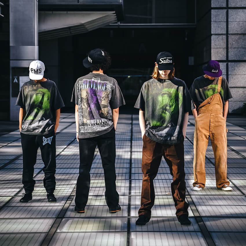 ゆ*け様 佐藤健着用　ビンテージデニムTシャツ ブラック　XXL 佐藤健 着用モデル】SAINT MICHAEL DEVIL DADDY SS Tシャツ (Saint