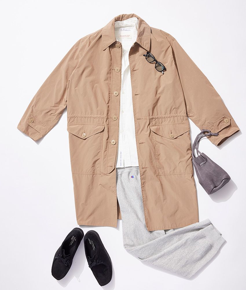 アルピー酒井がシーン別に実践！ 40代の必勝“スウェットパンツ”着回し術。使ったのはチャンピオンの定番品 - 12枚目の画像