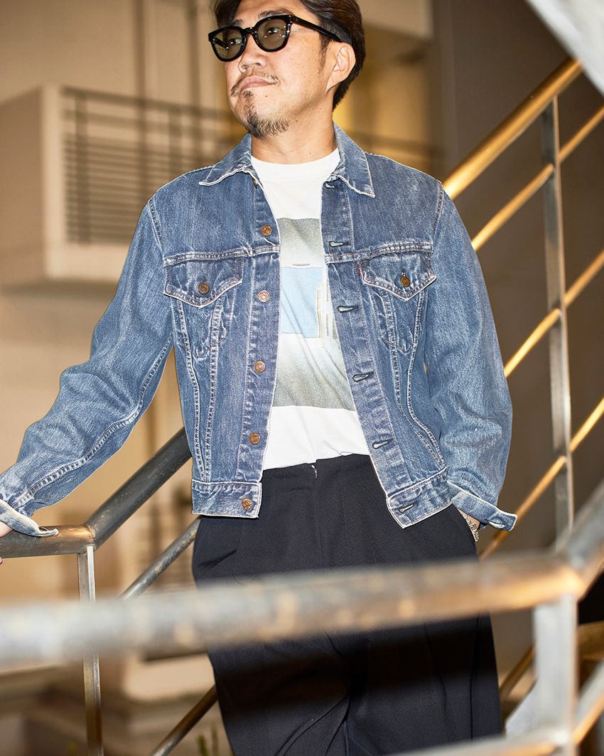 リーバイス「70505」、チャンピオンのスウェット。人気スタイリストがキレイめコーデに効かせる“古着出汁” - 9枚目の画像