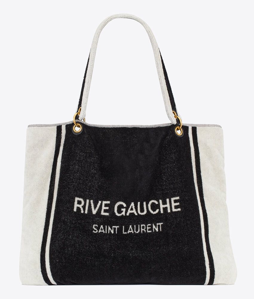 「サンローラン」のタオルになるバッグはプールサイドがよく似合う。洗濯もできるって！ - 2枚目の画像