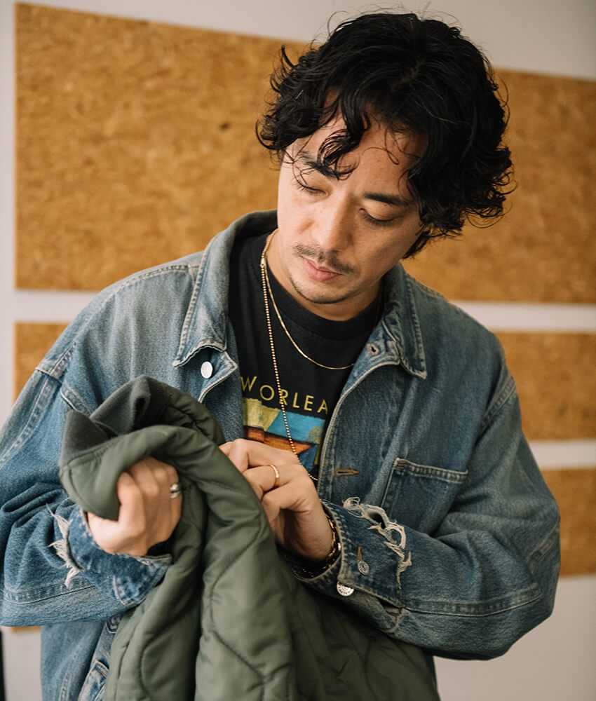 ラルフのGジャンに青シャツ……19SOデザイナー鈴木真悟がスラックスに効かせる“古着出汁” - 6枚目の画像