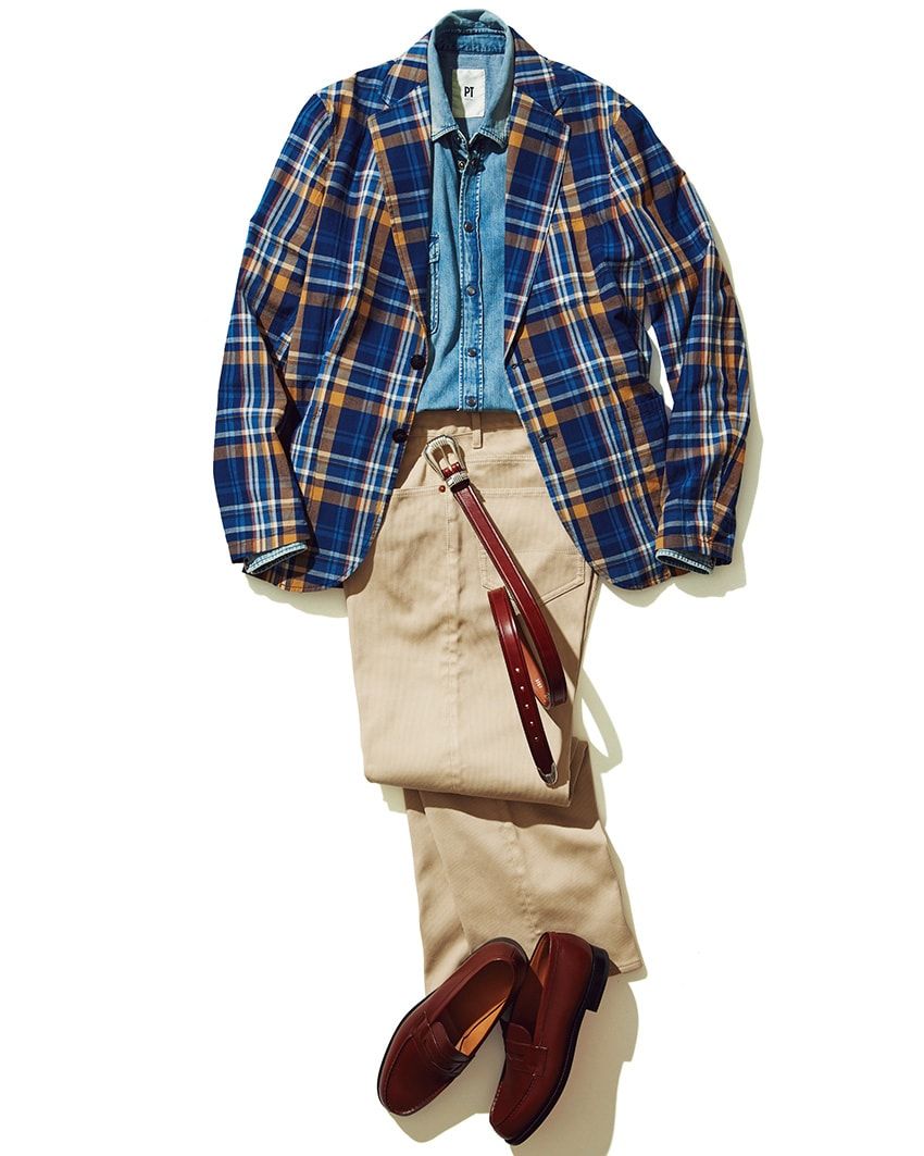 デニム並の包容力！ 着こなしの幅が広がる“ブルーシャツ”のレイヤード術を伝授 - 5枚目の画像