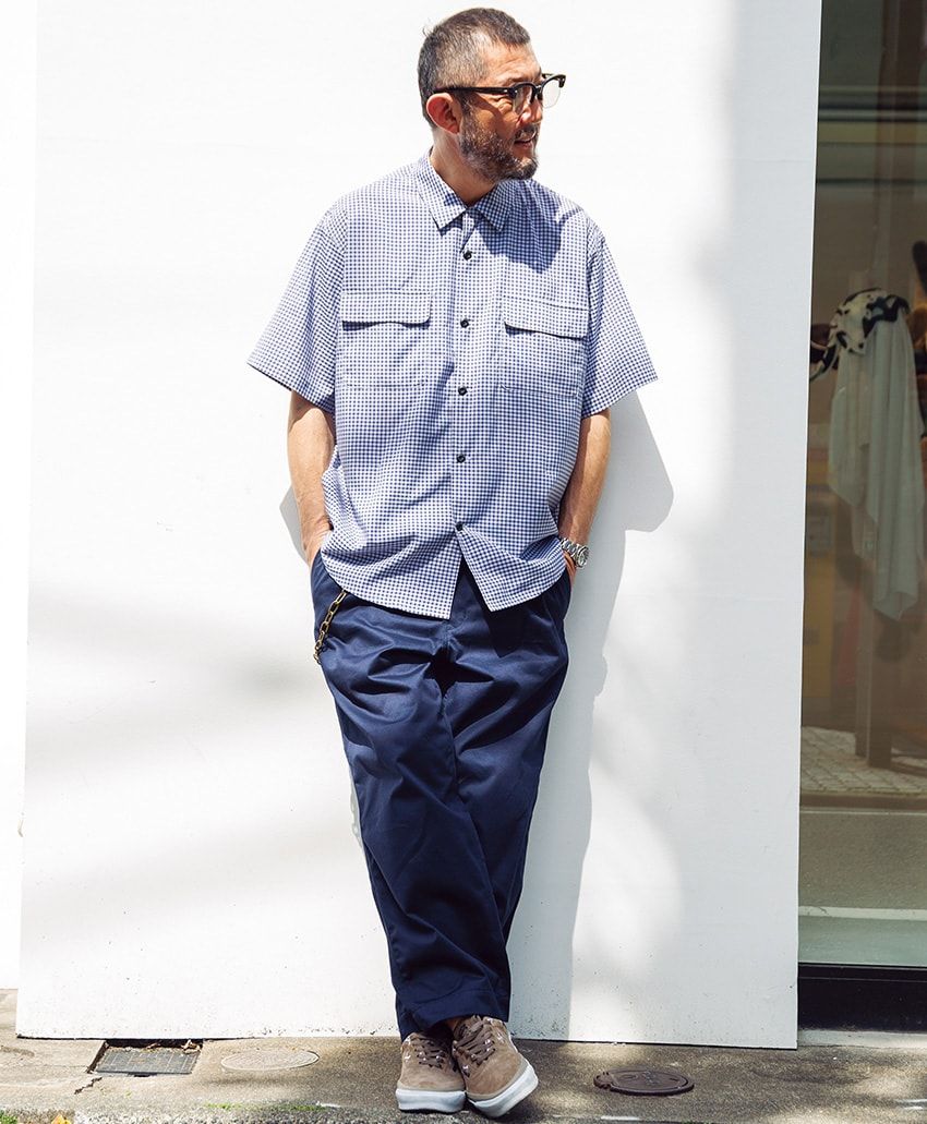 色で、柄で、着こなしで際立つ個性。夏でも涼しげなブルー使いの達人9名をスナップ！ - 2枚目の画像