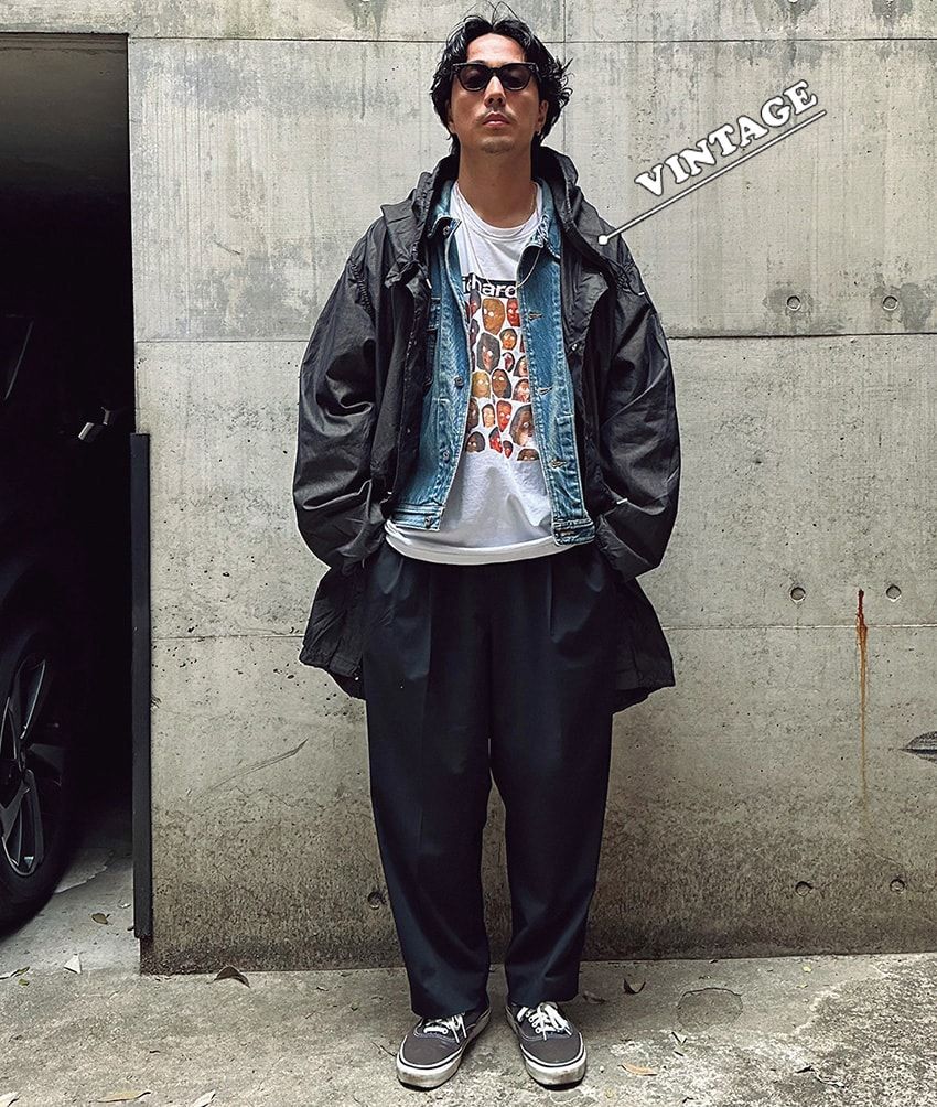 「19SO」ディレクター鈴木真悟さんの古着スタイル14選。コツは“トップス1点オンリー”！ - 13枚目の画像