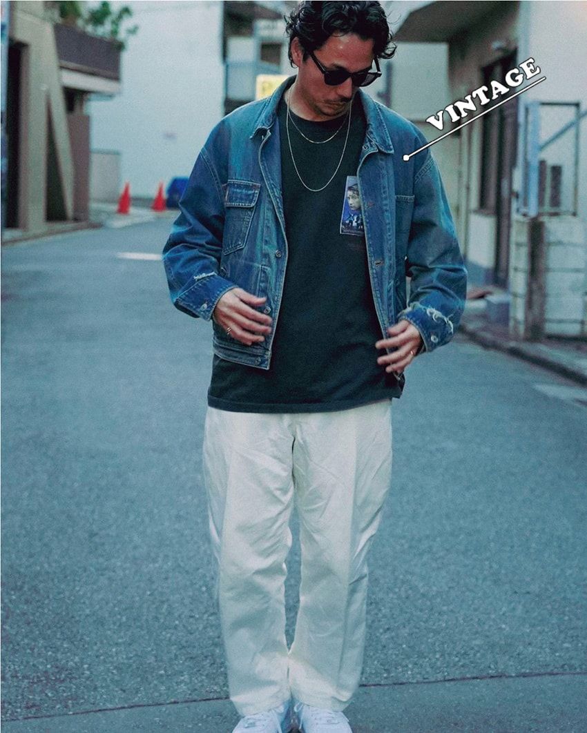 「19SO」ディレクター鈴木真悟さんの古着スタイル14選。コツは“トップス1点オンリー”！ - 5枚目の画像
