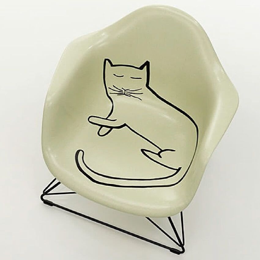 イームズチェアに昼寝する猫。異色のコラボはエディションナンバー入りで500脚限定 - 5枚目の画像