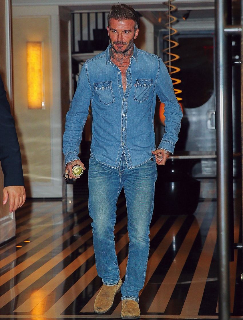 ブラピにジョージ・クルーニー、ベッカムも“青”！海外セレブのブルーな着こなし8選 - 2枚目の画像